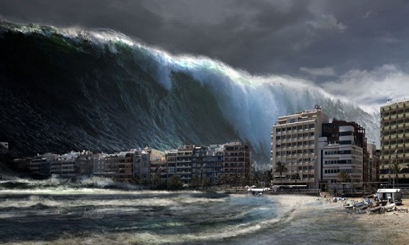 Mơ thấy sóng thần đột nhiên xuất hiện